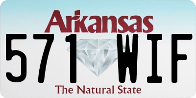 AR license plate 571WIF