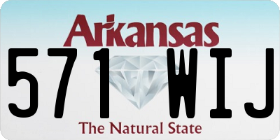 AR license plate 571WIJ