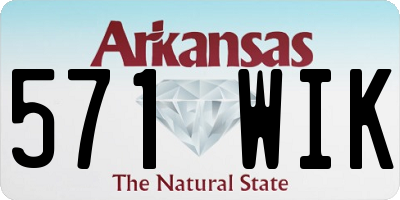 AR license plate 571WIK
