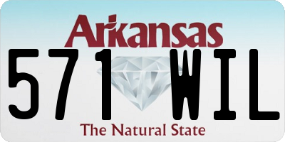 AR license plate 571WIL