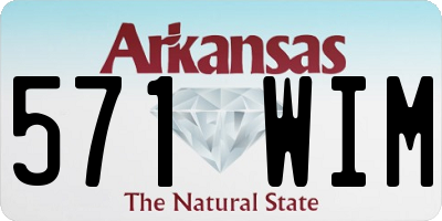 AR license plate 571WIM