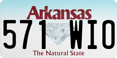 AR license plate 571WIO