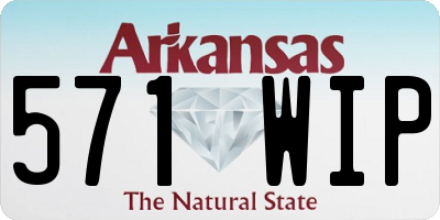 AR license plate 571WIP