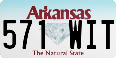 AR license plate 571WIT
