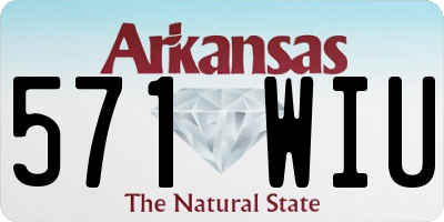 AR license plate 571WIU