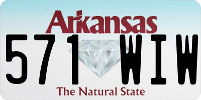 AR license plate 571WIW