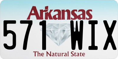 AR license plate 571WIX