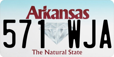 AR license plate 571WJA