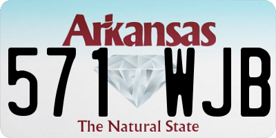 AR license plate 571WJB