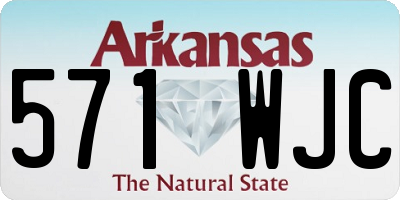 AR license plate 571WJC