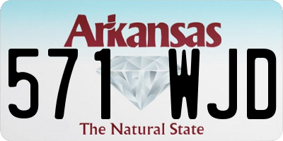 AR license plate 571WJD