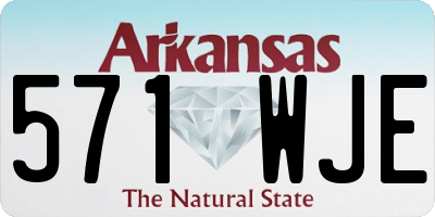 AR license plate 571WJE