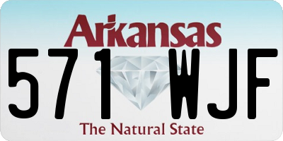 AR license plate 571WJF