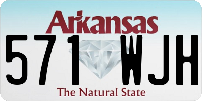 AR license plate 571WJH