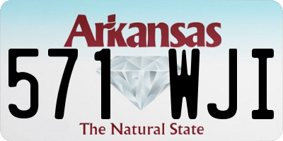AR license plate 571WJI