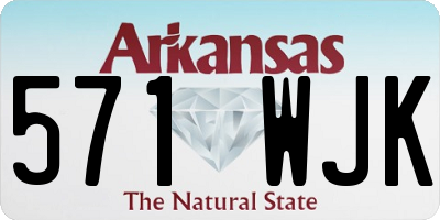 AR license plate 571WJK