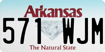 AR license plate 571WJM