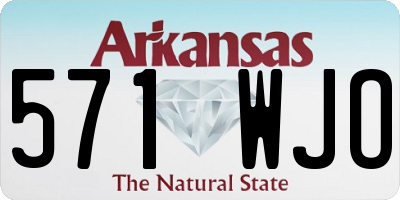 AR license plate 571WJO
