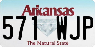 AR license plate 571WJP