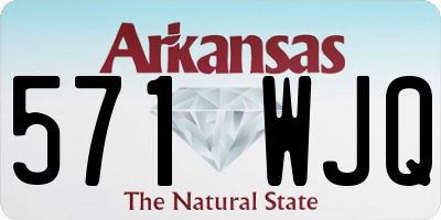 AR license plate 571WJQ
