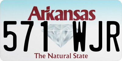 AR license plate 571WJR
