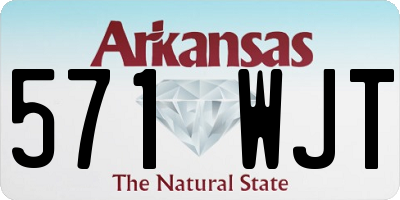AR license plate 571WJT