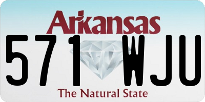 AR license plate 571WJU