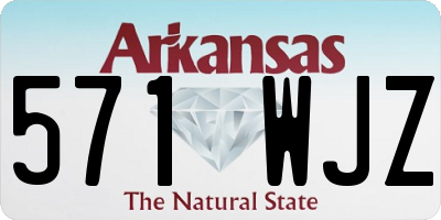 AR license plate 571WJZ