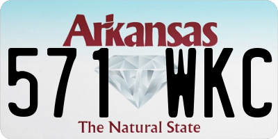 AR license plate 571WKC