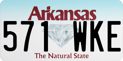 AR license plate 571WKE