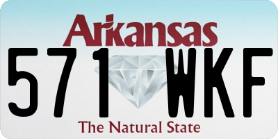 AR license plate 571WKF