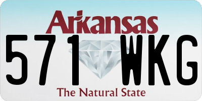 AR license plate 571WKG