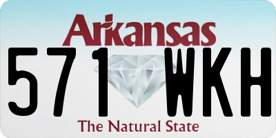 AR license plate 571WKH