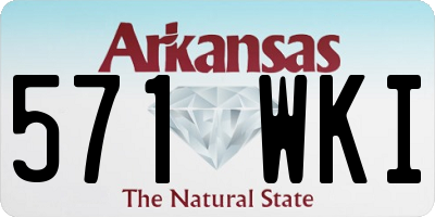 AR license plate 571WKI