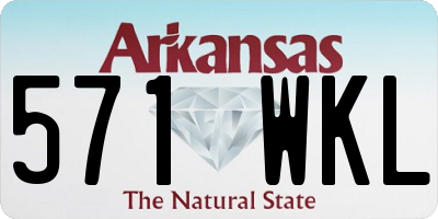 AR license plate 571WKL
