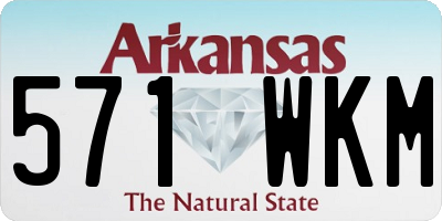 AR license plate 571WKM