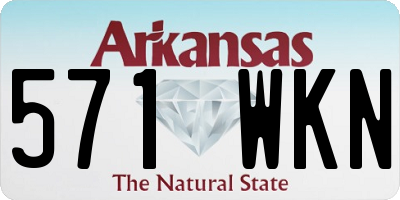 AR license plate 571WKN