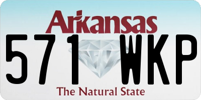 AR license plate 571WKP