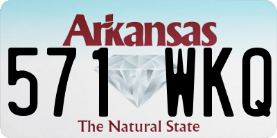AR license plate 571WKQ