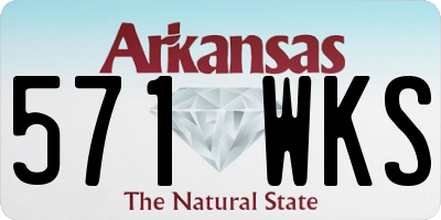 AR license plate 571WKS
