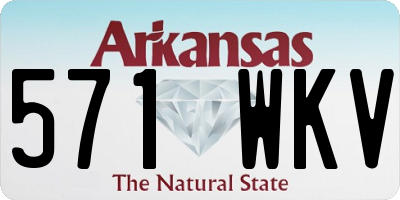 AR license plate 571WKV