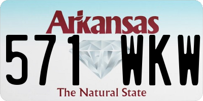 AR license plate 571WKW