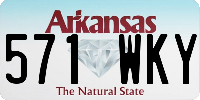 AR license plate 571WKY