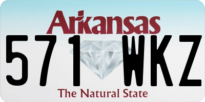 AR license plate 571WKZ