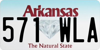AR license plate 571WLA