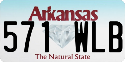 AR license plate 571WLB