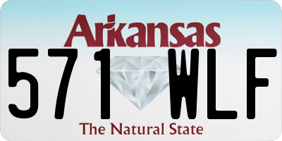 AR license plate 571WLF