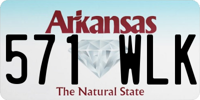 AR license plate 571WLK