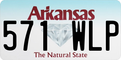 AR license plate 571WLP