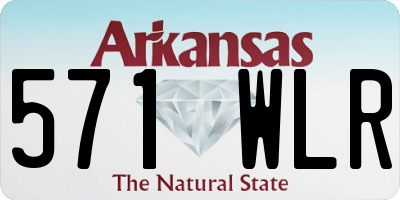 AR license plate 571WLR